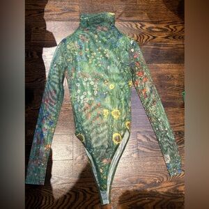 Zara floral dress bodysuit